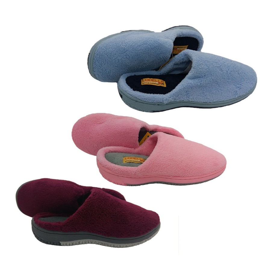 Women Lorella | Ladies Slippers Lorella Huggs Slide Scuff Soft Cushioned Solid Sole