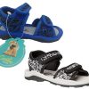 Kids Grosby Sandals | Boys Shoes Grosby Stefan Black/ Hook And Loop Surf Sandal 4-10 New Sandals