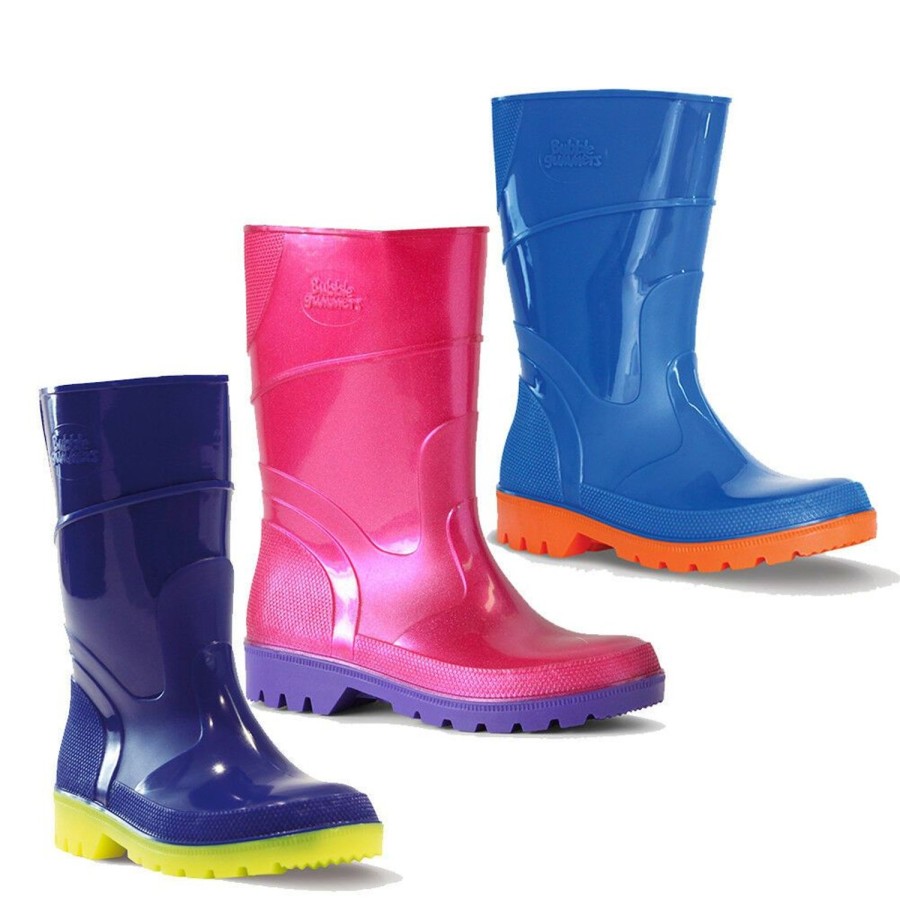 Kids Bata Boots | Childrens Gumboots Bata Bubblegummers Toddler/Junior Gumboot Hi-Cut Size 4-2