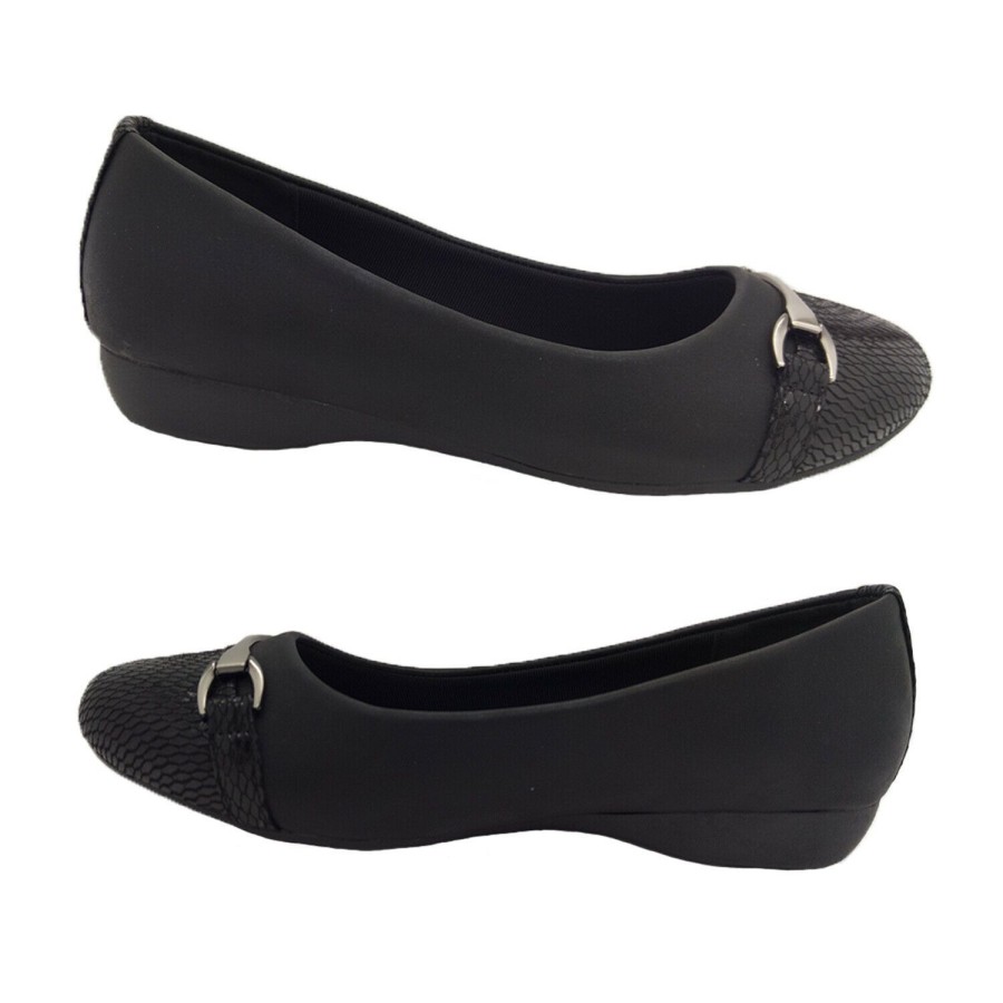 Women Bellissimo | Ladies Shoes Bellissimo Anthem Slip On Court Flats Lightweight Sizes Us 5-10