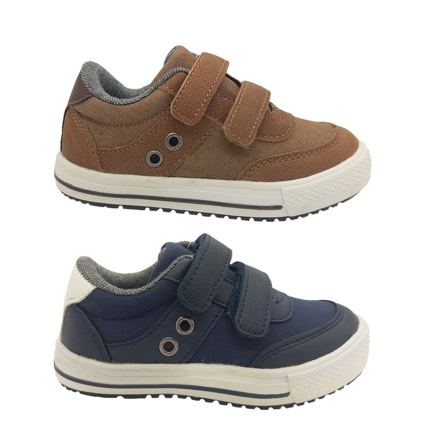 Kids Grosby Casual | Grosby Dallan Little Boys Shoes Casual Comfy Sole Double Hook And Loop Straps