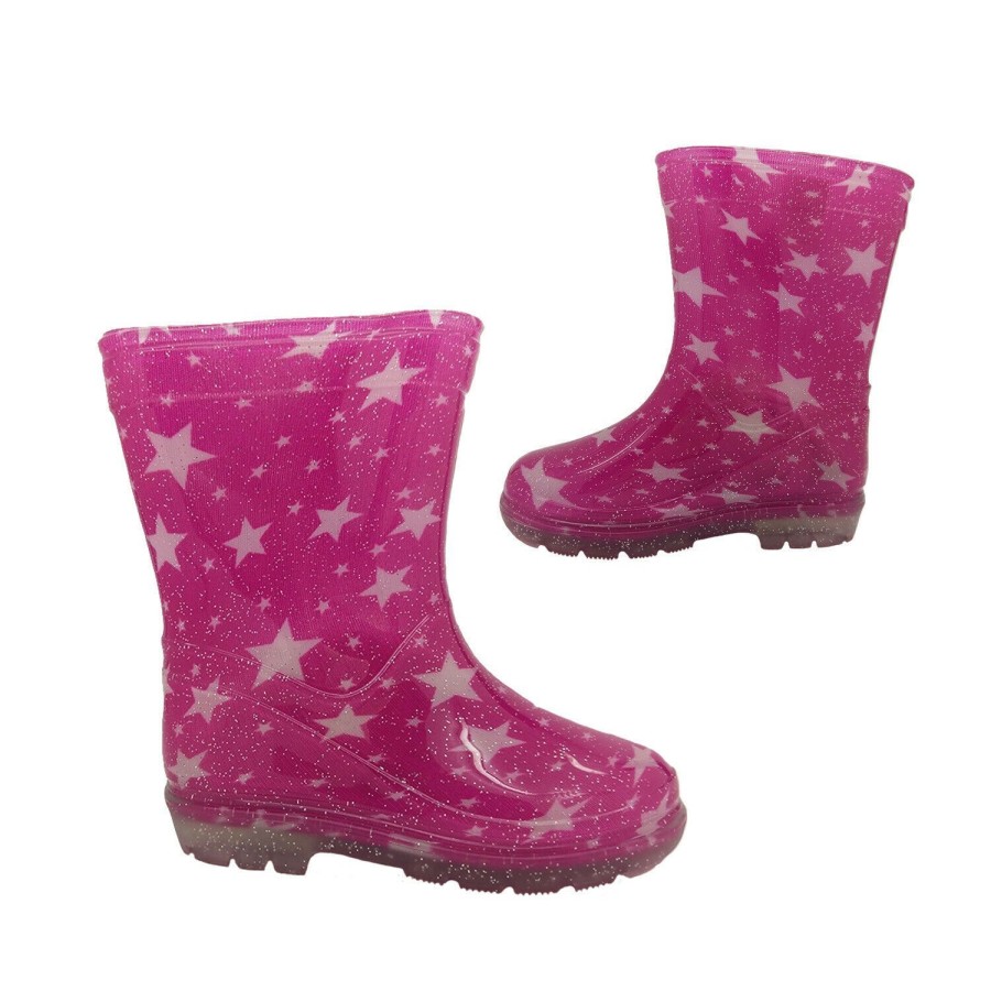 Kids Aussie Gumboot Boots | Childrens Rain Boots Aussie Gumboot Splash Sparkle Or Gumboots Size 4-2