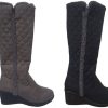 Women No Shoes | Ladies Boots No Shoes Ice Or Wedge High Boot With Fluff Size 6-11