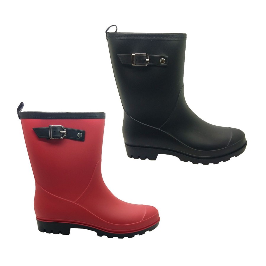 Women Aussie Gumboot | Aussie Gumboot Victoria Mid Length Gumboots Big Fit Matte Finish