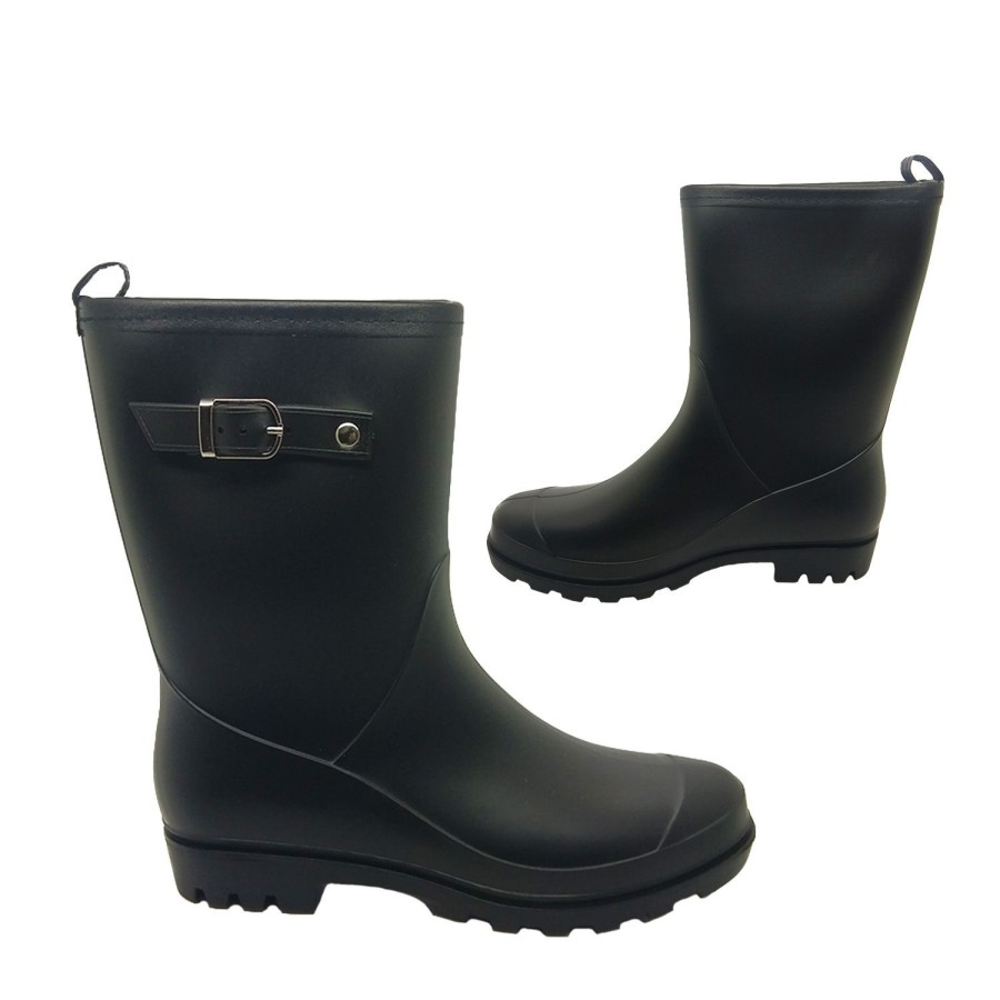 Women Aussie Gumboot | Aussie Gumboot Victoria Mid Length Gumboots Big Fit Matte Finish