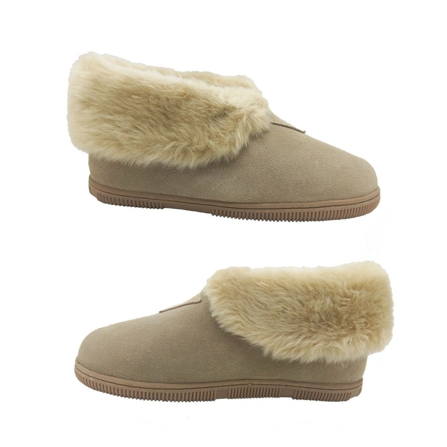 Women Panda | Ladies Slippers Panda Eliya Leather Slipper Boot Warm Soft Fluffy Size 5-10 New