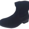 Women Grosby | Ladies Boots Grosby Jaylee Fashion Ankle Boot Low Heel Zip Up Size Au 3-7 Black